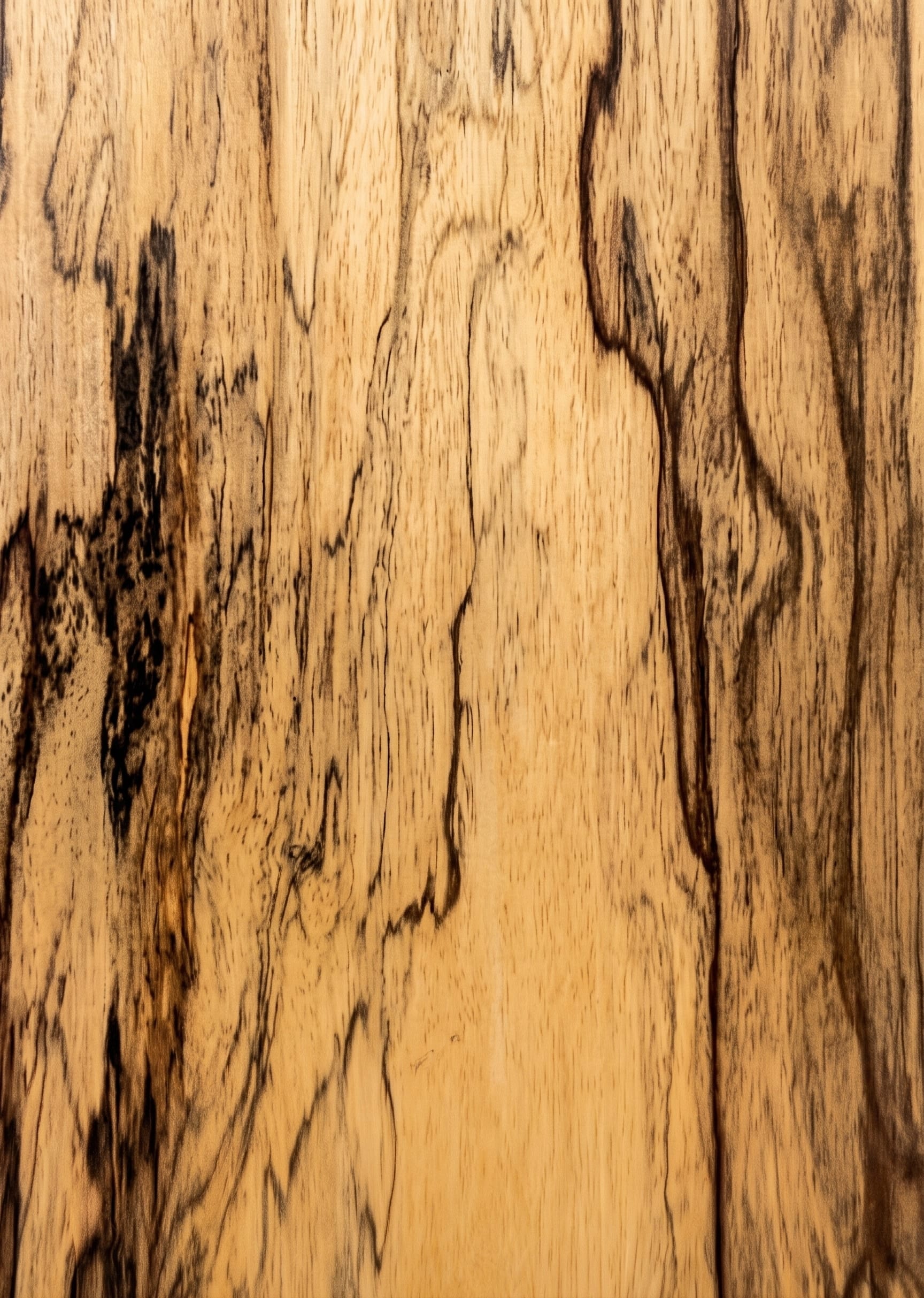 A sheet of Black Limba veneer